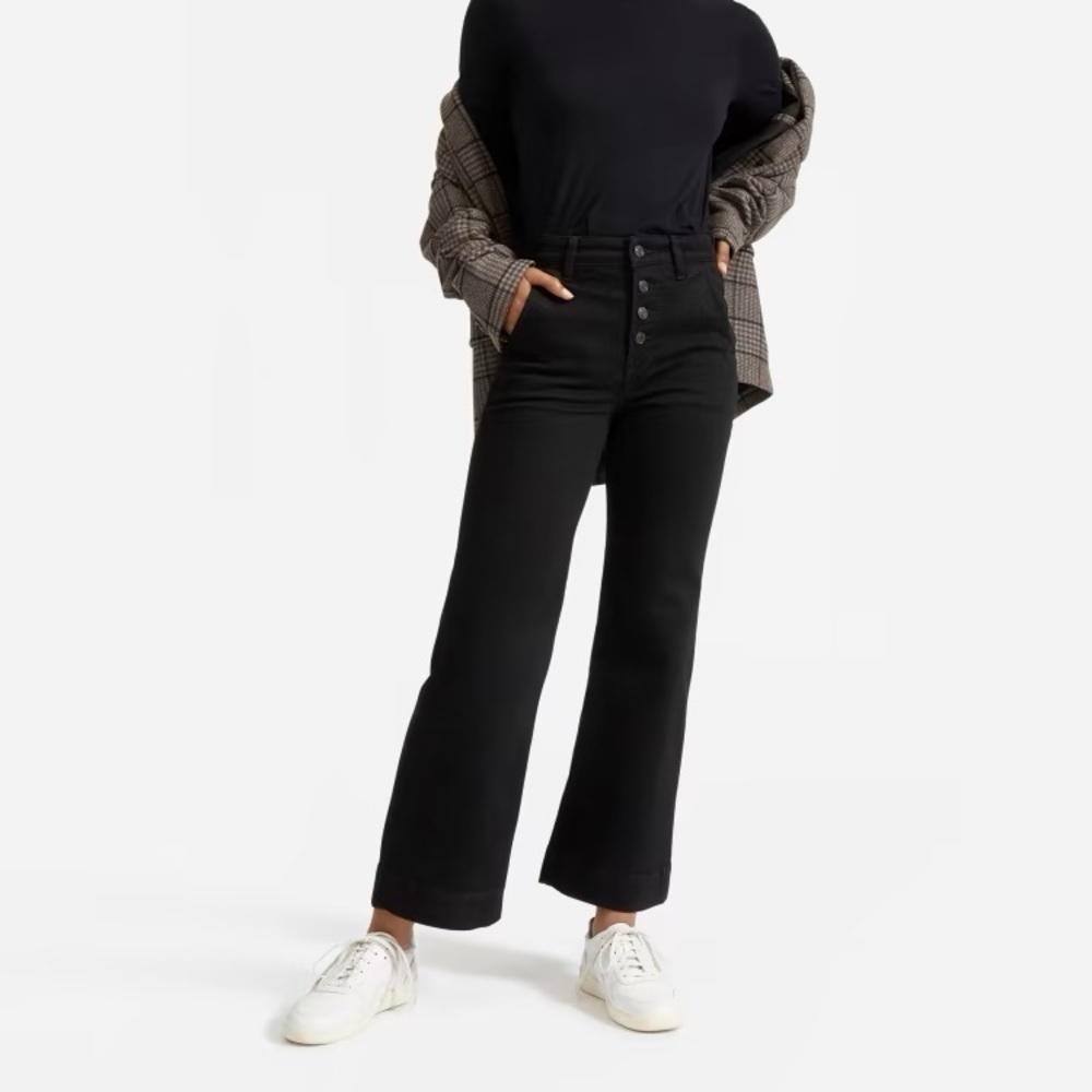 Everlane The Button-Fly Wide-Leg Jean